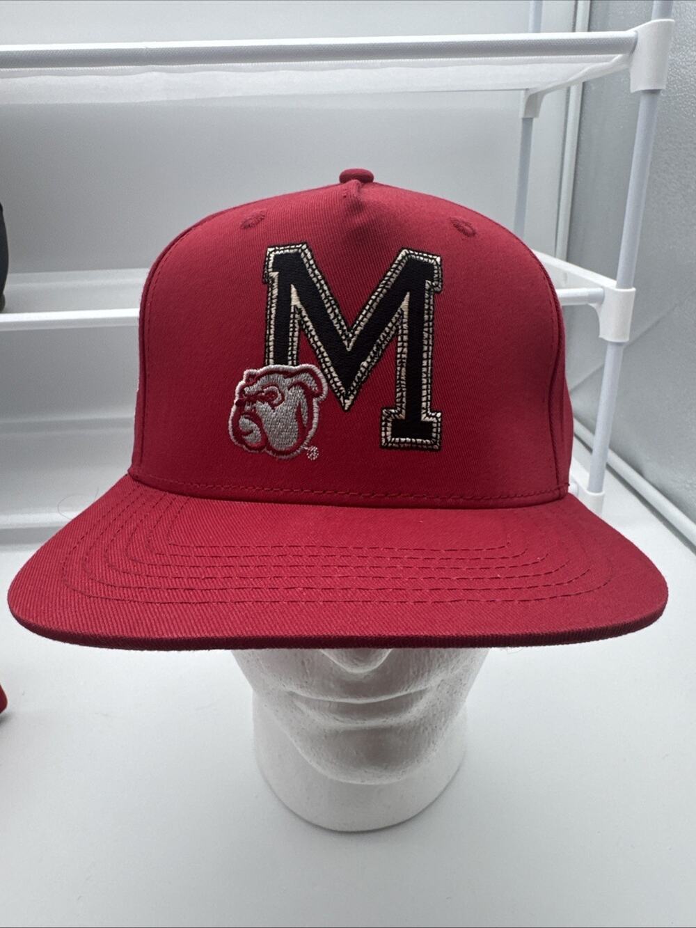 Mitchell & Ness NCAA Cactus Jack Mississippi Bulldogs Snapback Hat Red NWT